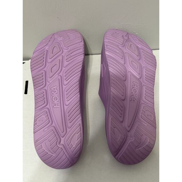 Hoka Men\'s Ora Recovery 3 Comfort Slip On Slide Sandals Purple Size 14 main image 9